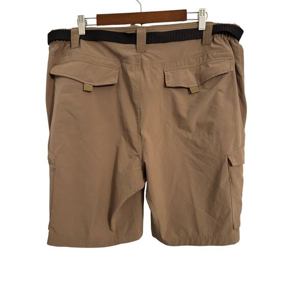 Gerry Men's Tan Cargo Hiking Shorts 40 Stretch Travel Outdoors Lightweight - Picture 4 of 10